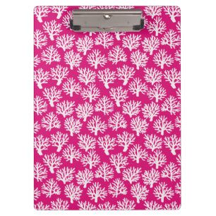 Carpeta De Pinza Perforación de coral rosa vibrante