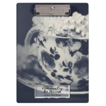 Perlas en Taza de Té Vintage Glam Moderno Personal