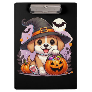 Carpeta De Pinza Perro/cachorro de Halloween