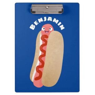 Carpeta De Pinza Perro caliente divertido lindo personalizado Weine