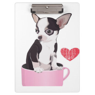 Carpeta De Pinza Perro chihuahua cortado en barba Perro de amor