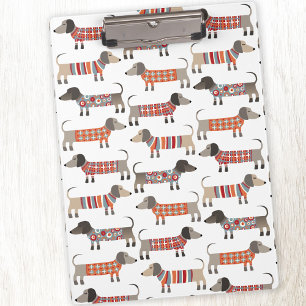 Carpeta De Pinza Perro Dachshund Sausage