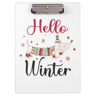 Carpeta De Pinza Perro de patinaje sobre hielo