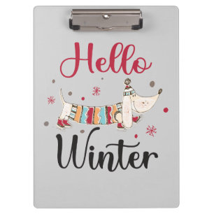 Carpeta De Pinza Perro de patinaje sobre hielo