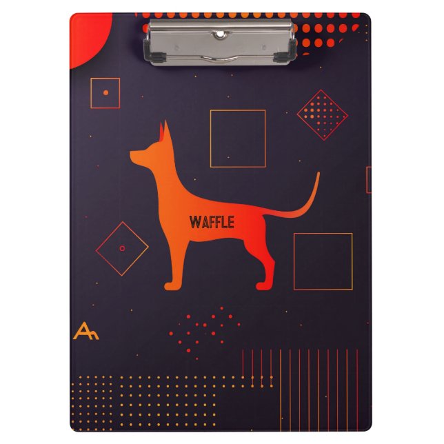 Carpeta De Pinza Perro de Personalizable de alta tecnología (Anverso)