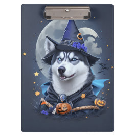 Carpeta De Pinza Perro Husky Encantado: Magnífico Delight Halloween