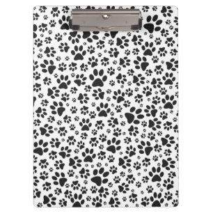 Carpeta De Pinza Perro Paws Black and White Polka Dot