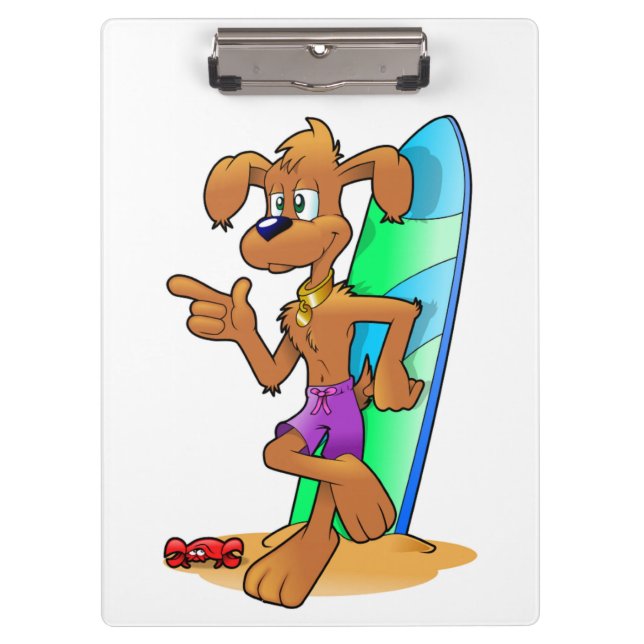 CARPETA DE PINZA PERRO SURFER (Anverso)