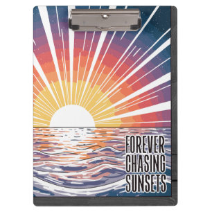 Carpeta De Pinza Persiguiendo atardeceres para siempre