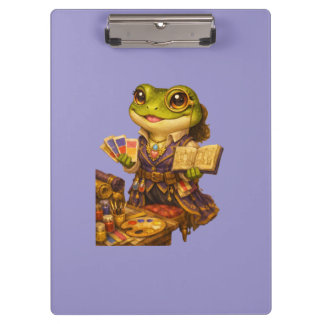 Carpeta De Pinza Personaje de Rana Diseñadora de Reinos