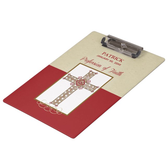 Carpeta De Pinza Personalice, bendiciones RCIA en la Profesión de F (Angular)