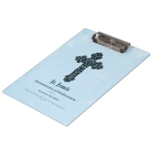 Carpeta De Pinza Personalice, sacerdote del aniversario de la