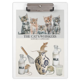 Carpeta De Pinza Personalised clipboard - Kittens - gift for girl 