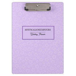 Carpeta De Pinza Personalised Lilac Blossom Clipboard