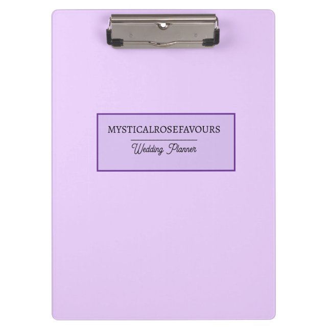 Carpeta De Pinza Personalised Pink Lavender (Anverso)