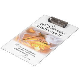 Carpeta De Pinza Personaliza, 10º Aniversario de Ordenación, Cruz