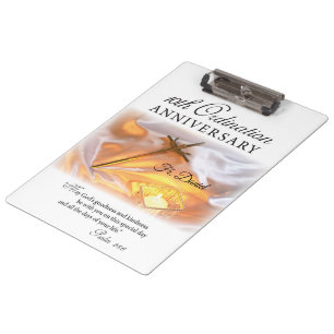 Carpeta De Pinza Personaliza, 10º Aniversario de Ordenación, Cruz