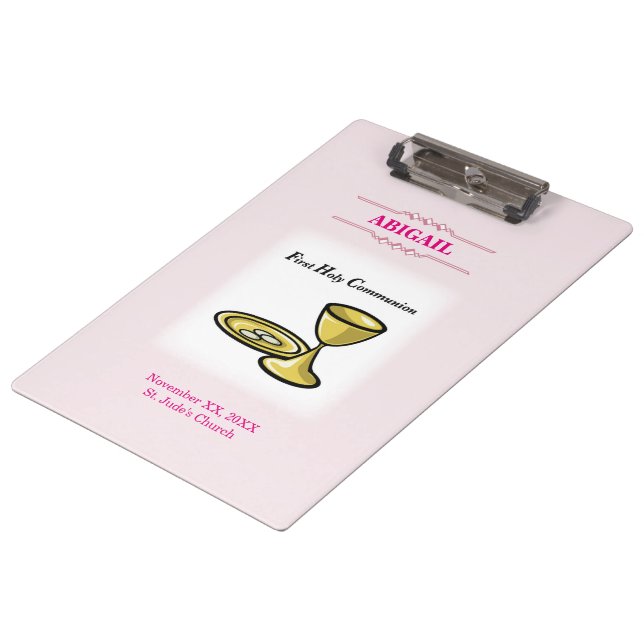 Carpeta De Pinza Personalizable, Chica Cuerpo de Comunión y Sangre (Angular)