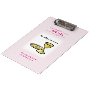 Carpeta De Pinza Personalizable, Comunión de Niña Cuerpo y Sangre