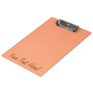 Carpeta De Pinza Personalizable de acento color rosa salmón