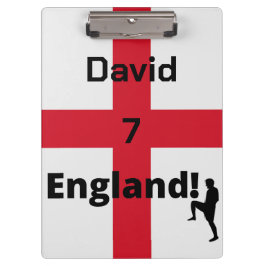 Carpeta De Pinza Personalizable de jugador de fútbol de Inglaterra