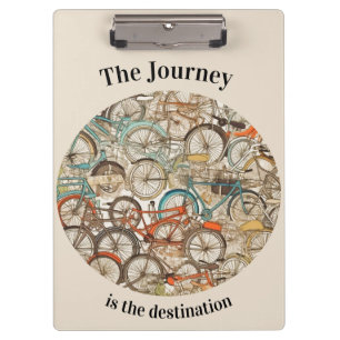 Carpeta De Pinza Personalizable de patrón de bicicleta colorido