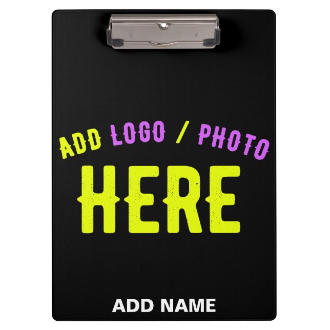 CARPETA DE PINZA PERSONALIZABLE MODERNO ESTILO NEGRO VERIFICADO MAR (Anverso)
