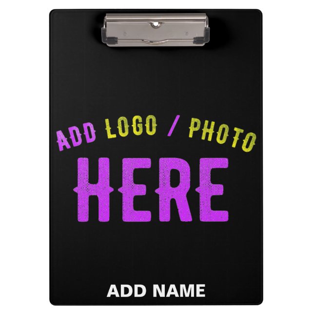 CARPETA DE PINZA PERSONALIZABLE MODERNO ESTILO NEGRO VERIFICADO MAR (Anverso)