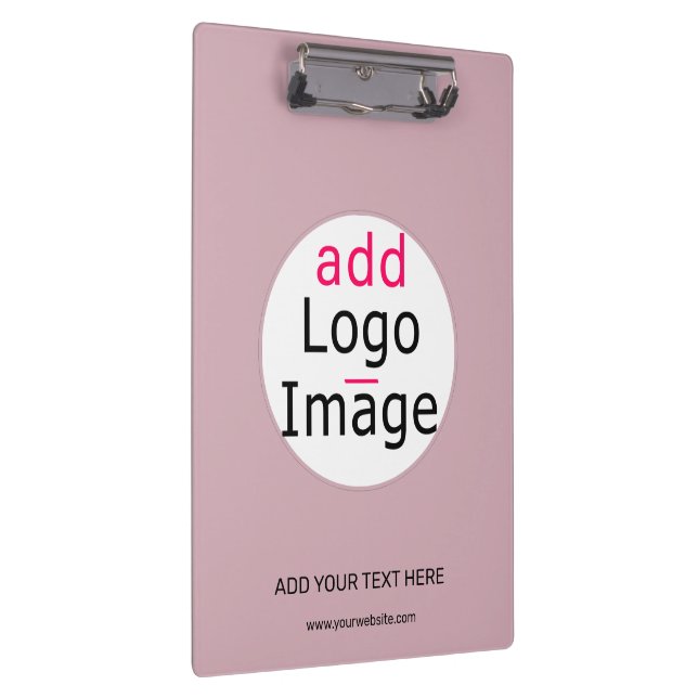 Carpeta De Pinza Personalizable profesional Business Dusty Rosa Hue (Derecha)