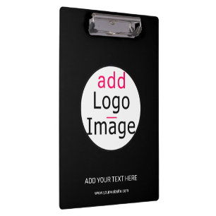 Carpeta De Pinza Personalizable profesional Marca comercial Negro