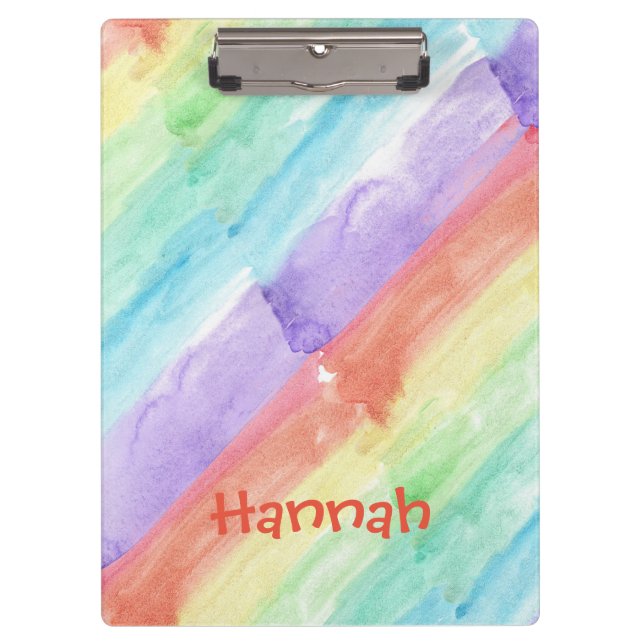 Carpeta De Pinza Personalización del patrón de acuarela sin foco (Anverso)