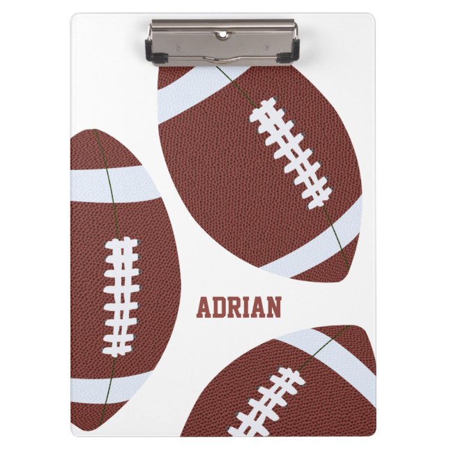 Carpeta De Pinza Personalizada la gridiron Ball de fútbol americano (Anverso)