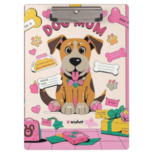 Carpeta De Pinza Personalizado Cachorro cachorro mamá en habitación