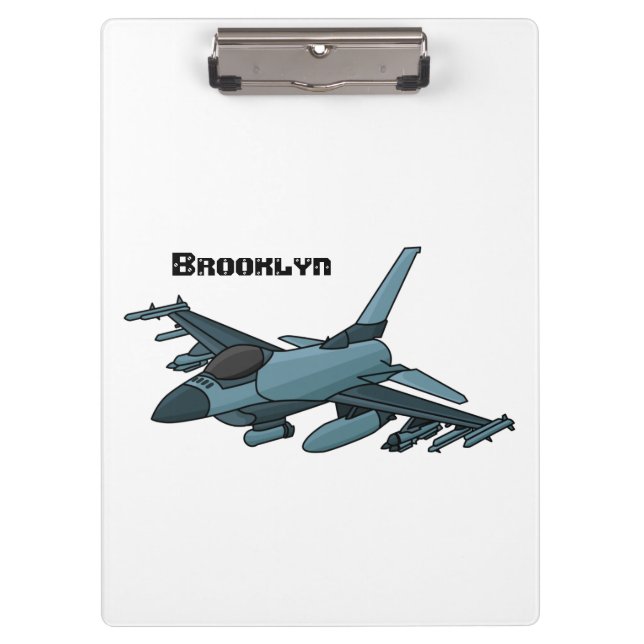 Carpeta De Pinza Personalizado de avión de combate militar (Anverso)