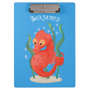 Carpeta De Pinza Personalizado de caballitos de mar de pepino