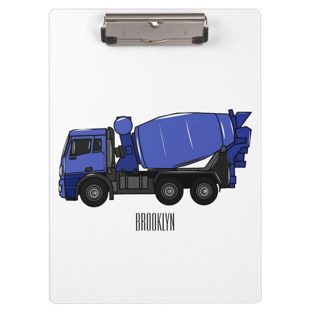Carpeta De Pinza Personalizado de camión de transporte de mezcla de (Anverso)