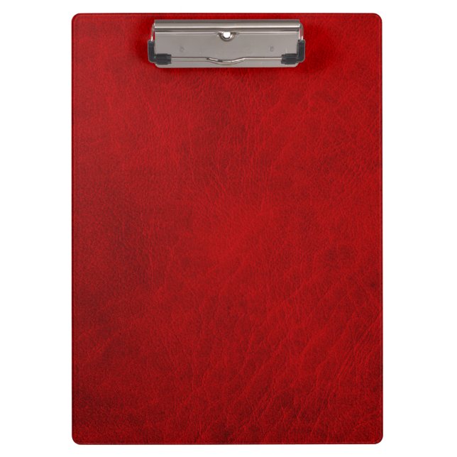Carpeta De Pinza Personalizado de cuero rojo del Grunge retro (Anverso)