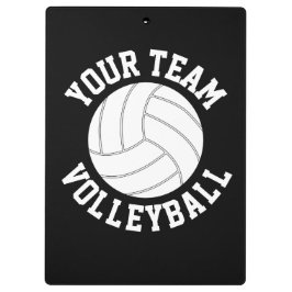 Carpeta De Pinza Personalizado de entrenador de voleibol nombre equ