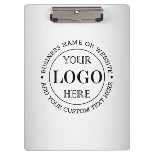 Carpeta De Pinza Personalizado de fondo gris borroso logotipo comer