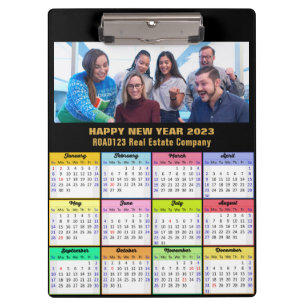 Carpeta De Pinza personalizado de fotografía de negocios de Calenda