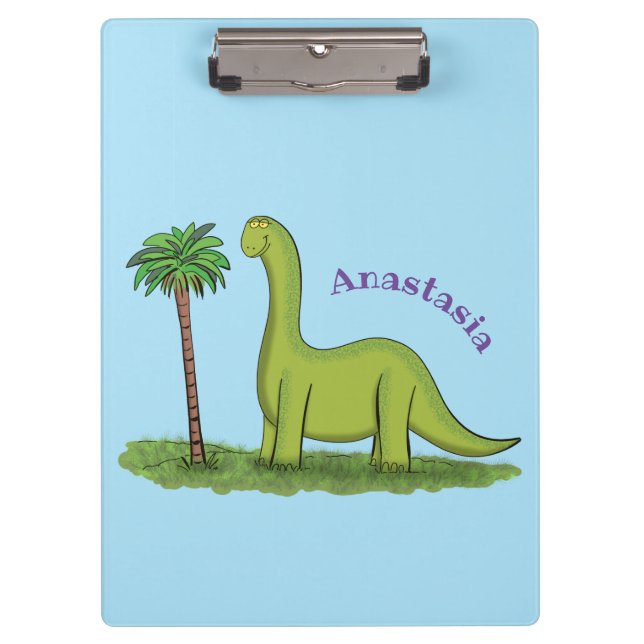 Carpeta De Pinza Personalizado de los dinosaurios de brontosauro ve (Anverso)