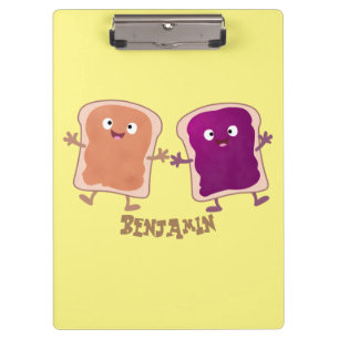 Carpeta De Pinza Personalizado de mantequilla de cacahuate y sandwi