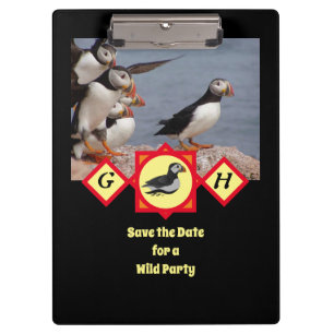Carpeta De Pinza Personalizado de natación atlántica Monograma Foto