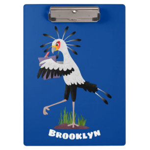 Carpeta De Pinza Personalizado de notas de escritura de pájaros de 