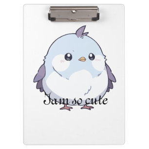 Carpeta De Pinza Personalizado de pájaro Cute Kawaii Chubby - Paste