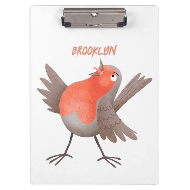 Carpeta De Pinza Personalizado de pájaro de burro canto (Anverso)