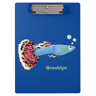 Carpeta De Pinza Personalizado de peces tropicales adormilados