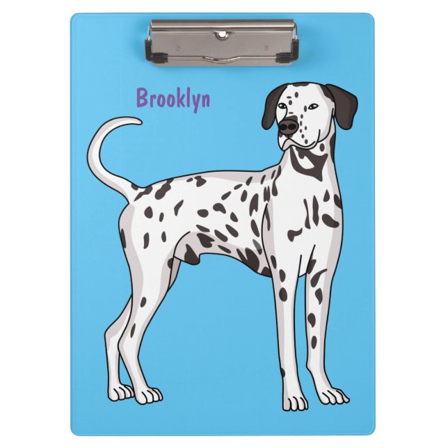 Carpeta De Pinza Personalizado de perro dalmatiano (Anverso)