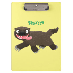 Carpeta De Pinza Personalizado de un animal lobverino hambriento