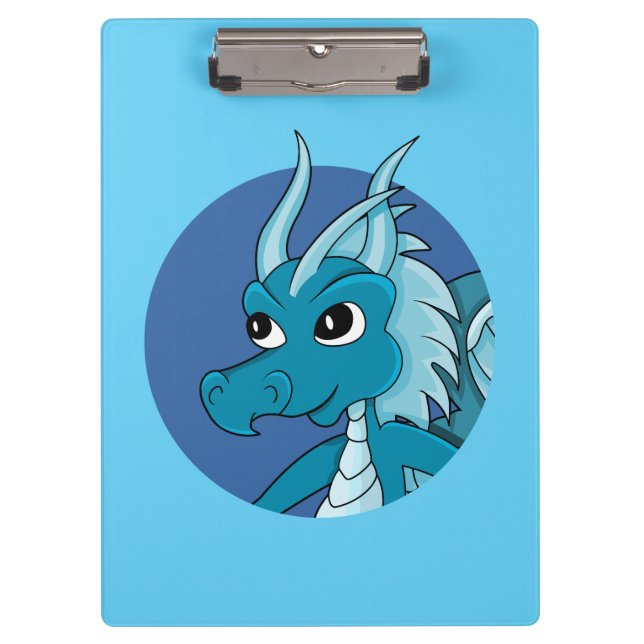 Carpeta De Pinza Personalizado del dragón azul (Anverso)